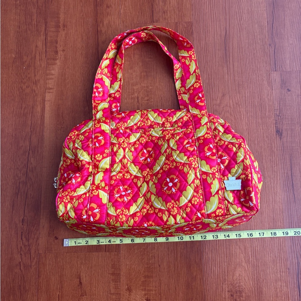 Caboodles Red and Green Floral Tote Bag - Picture 7 of 12